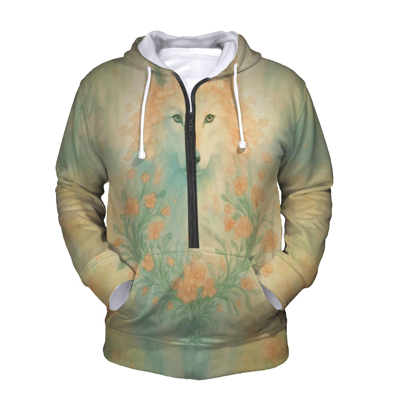 Blooming Spiritwolf pullover hoodies