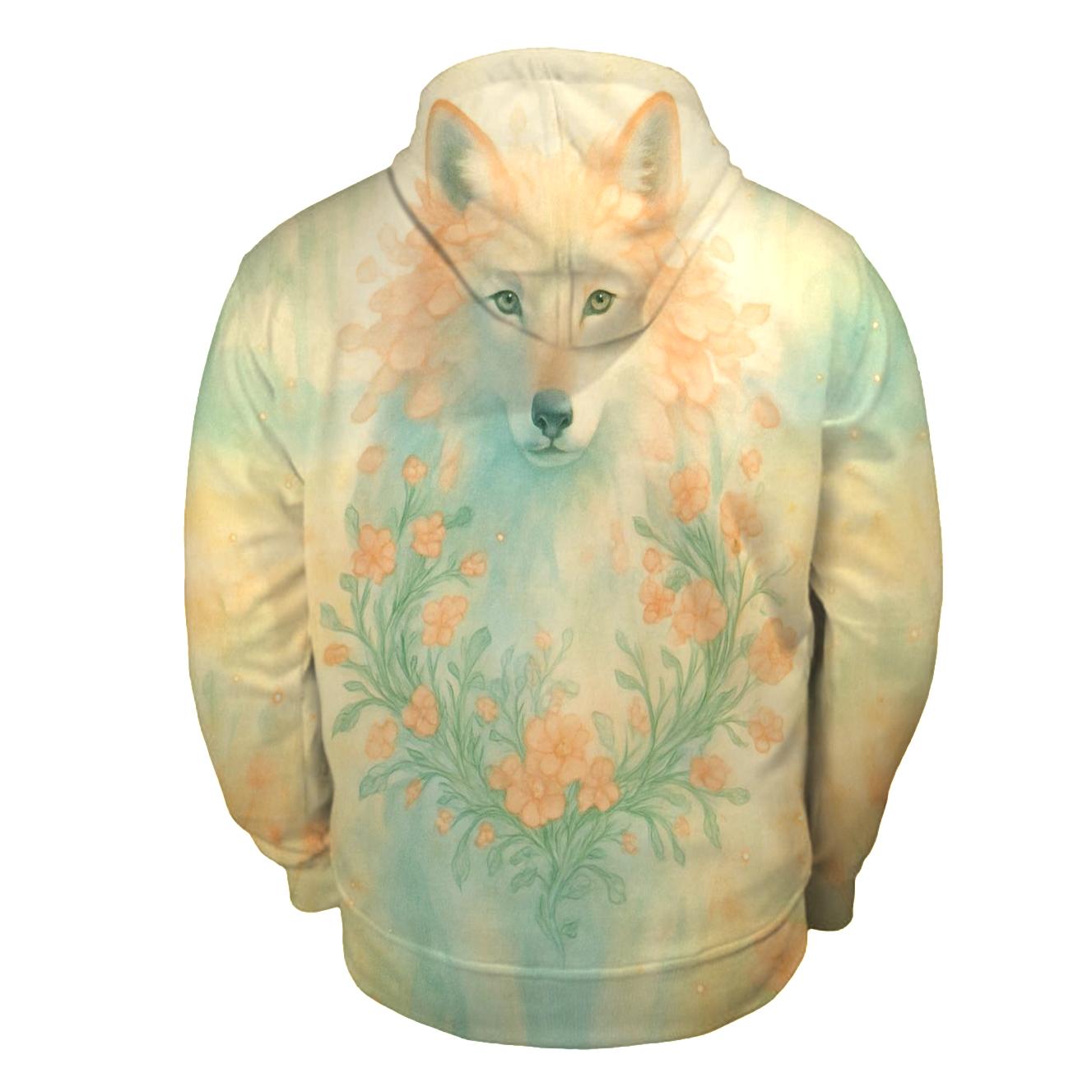 Blooming Spiritwolf pullover hoodies