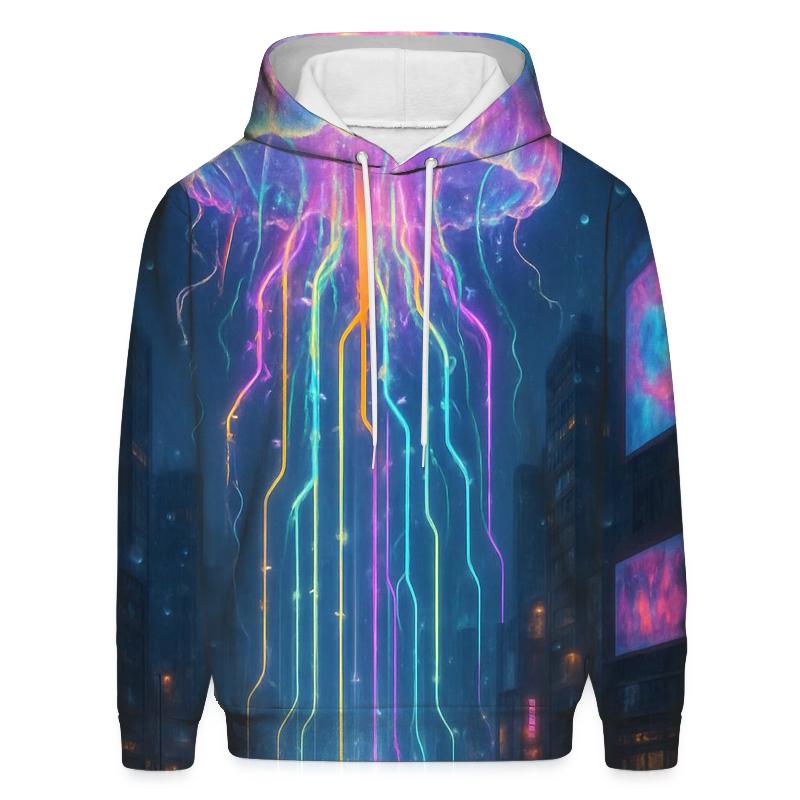 Rainbow Jellyfish Skyline hoodies fashion