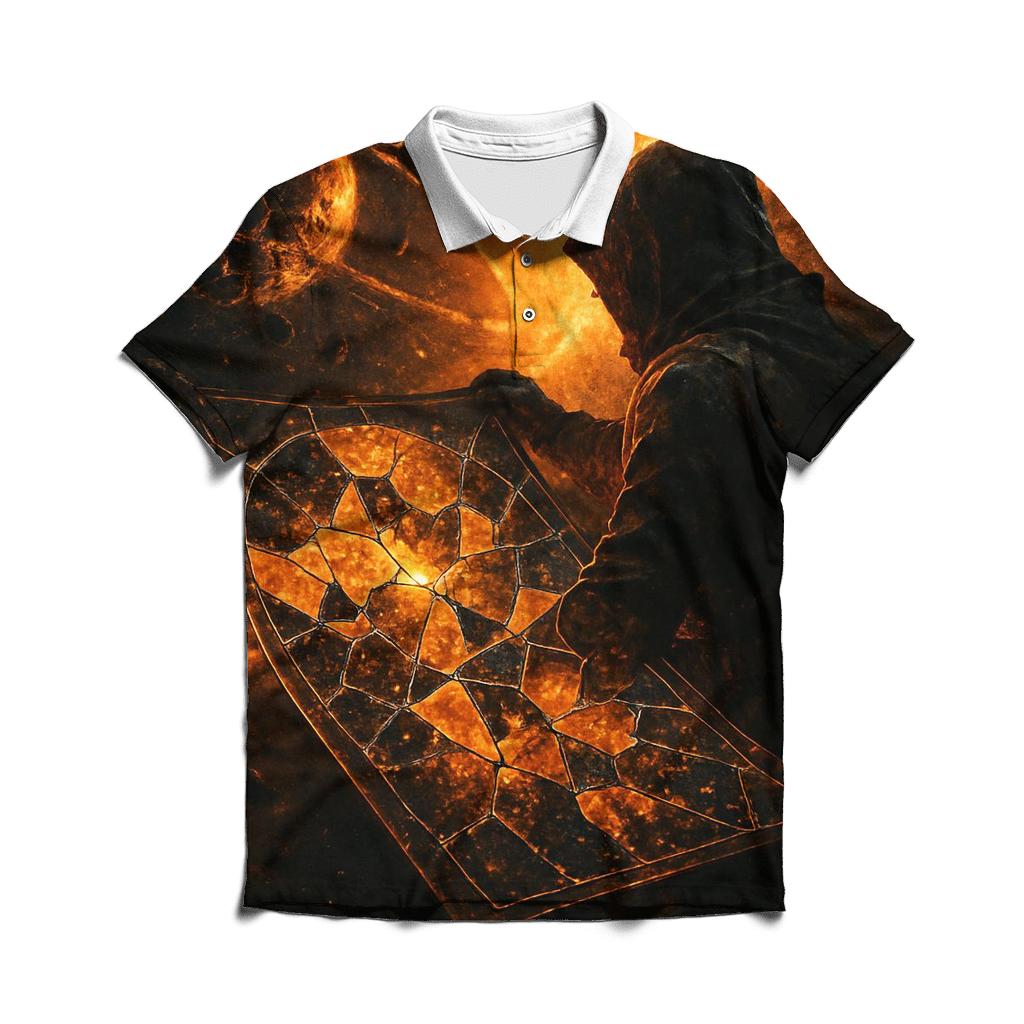 Atlas Of Shattered Worlds custom polo shirts