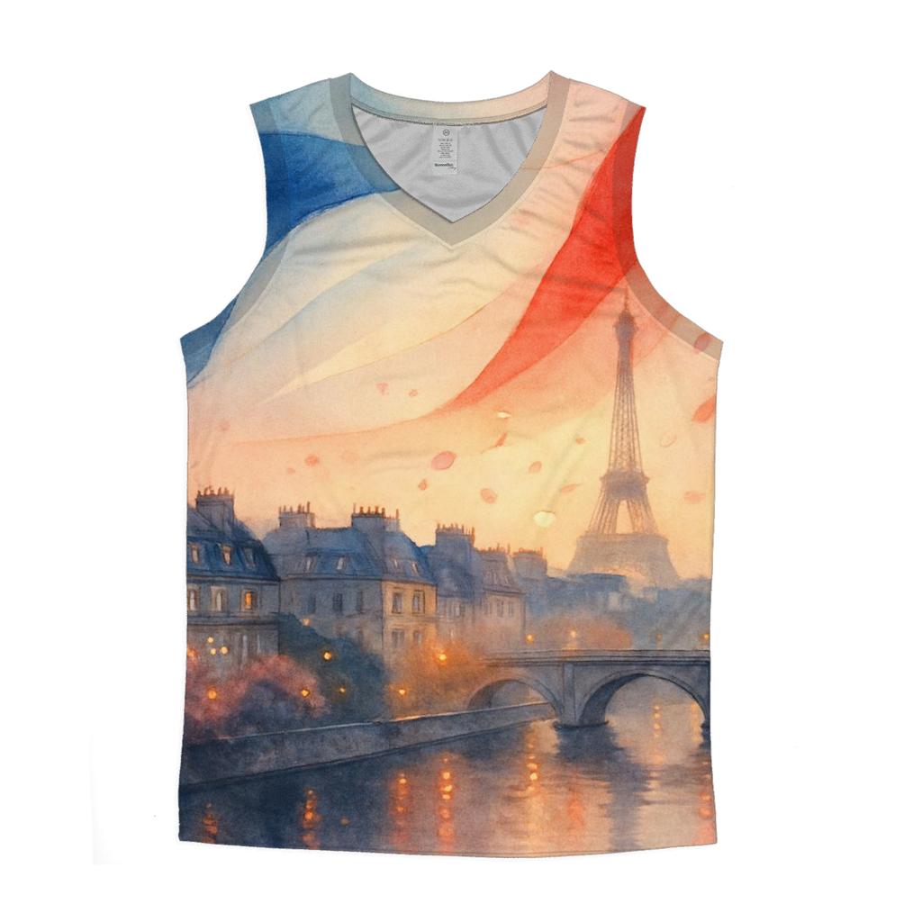 Tricolore Breeze France designer workout tanks