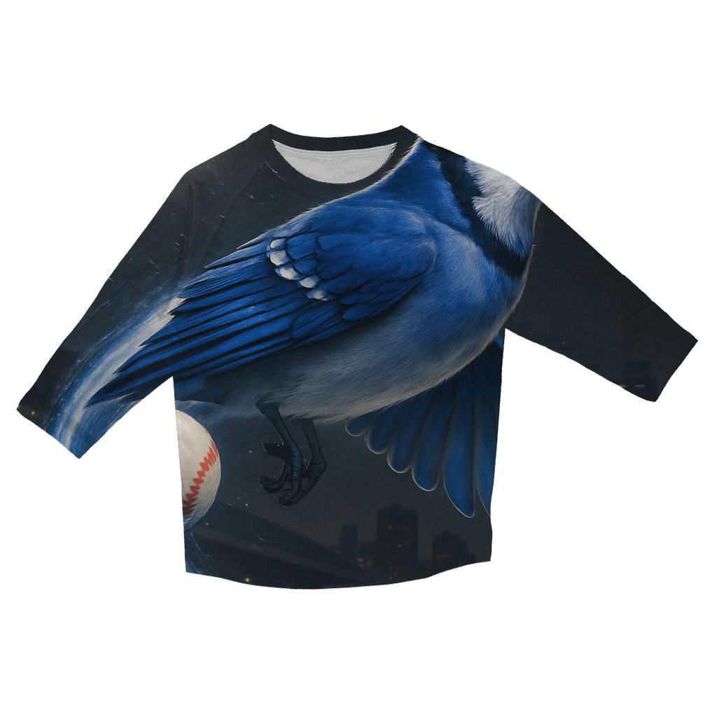 Blue Jays Flight Emblem stylish quarter sleeve tops