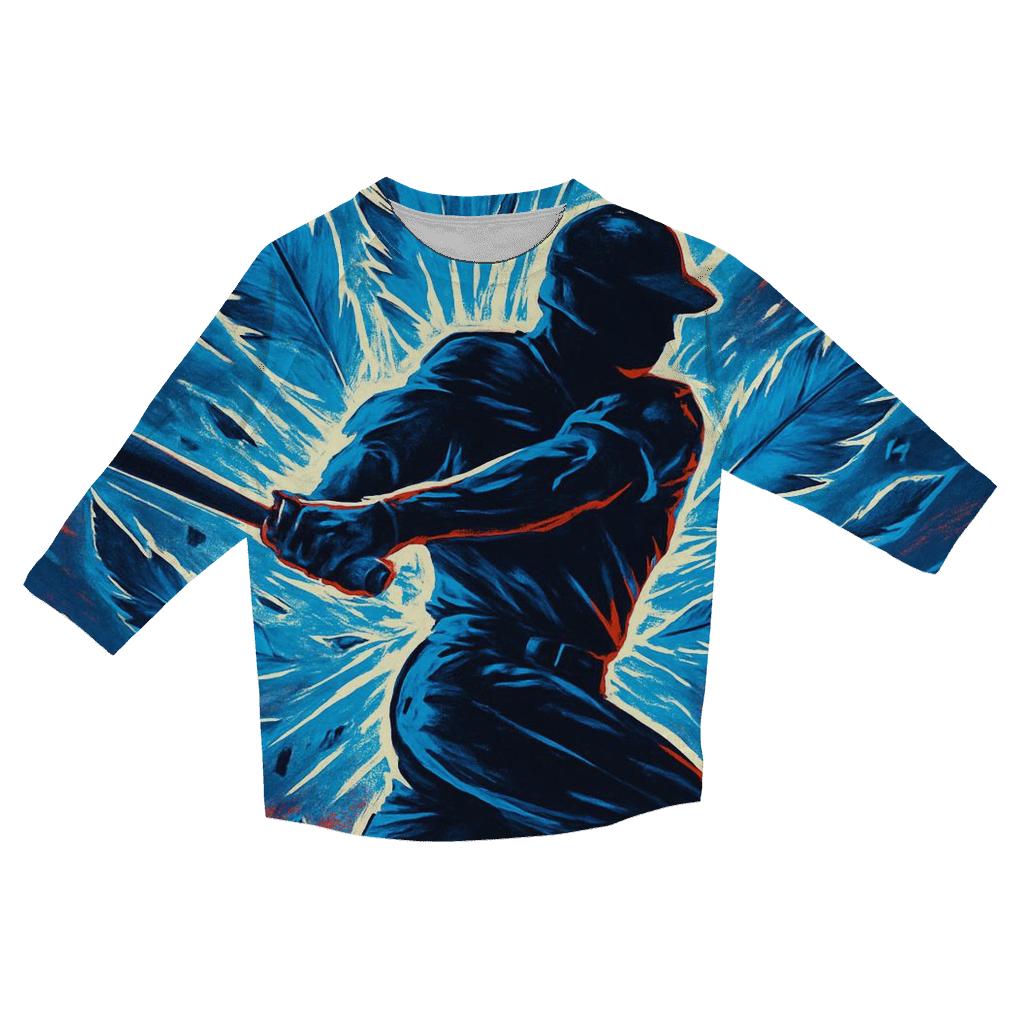 Fierce Batter With Blue Jays Power designer 3/4 sleeve blouses