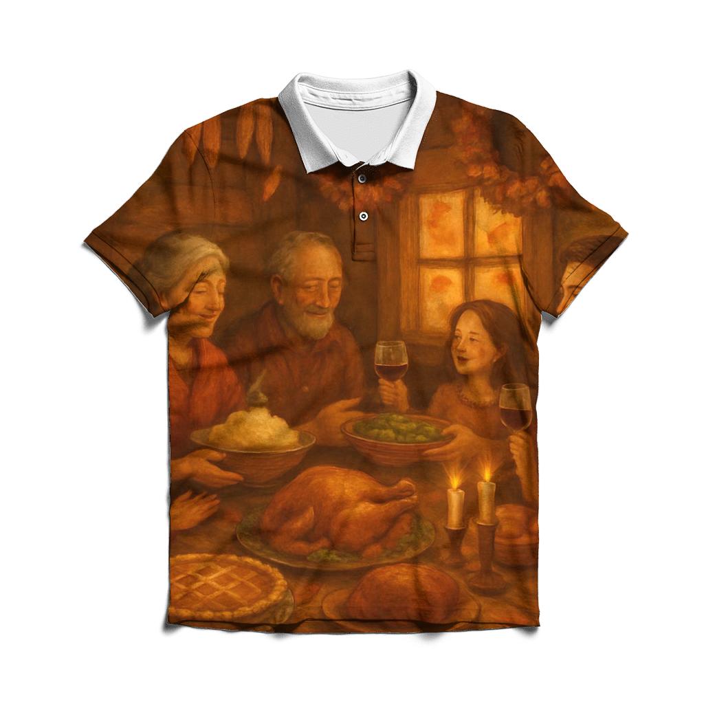 Harvest Hearth Gathering designer slim fit polos
