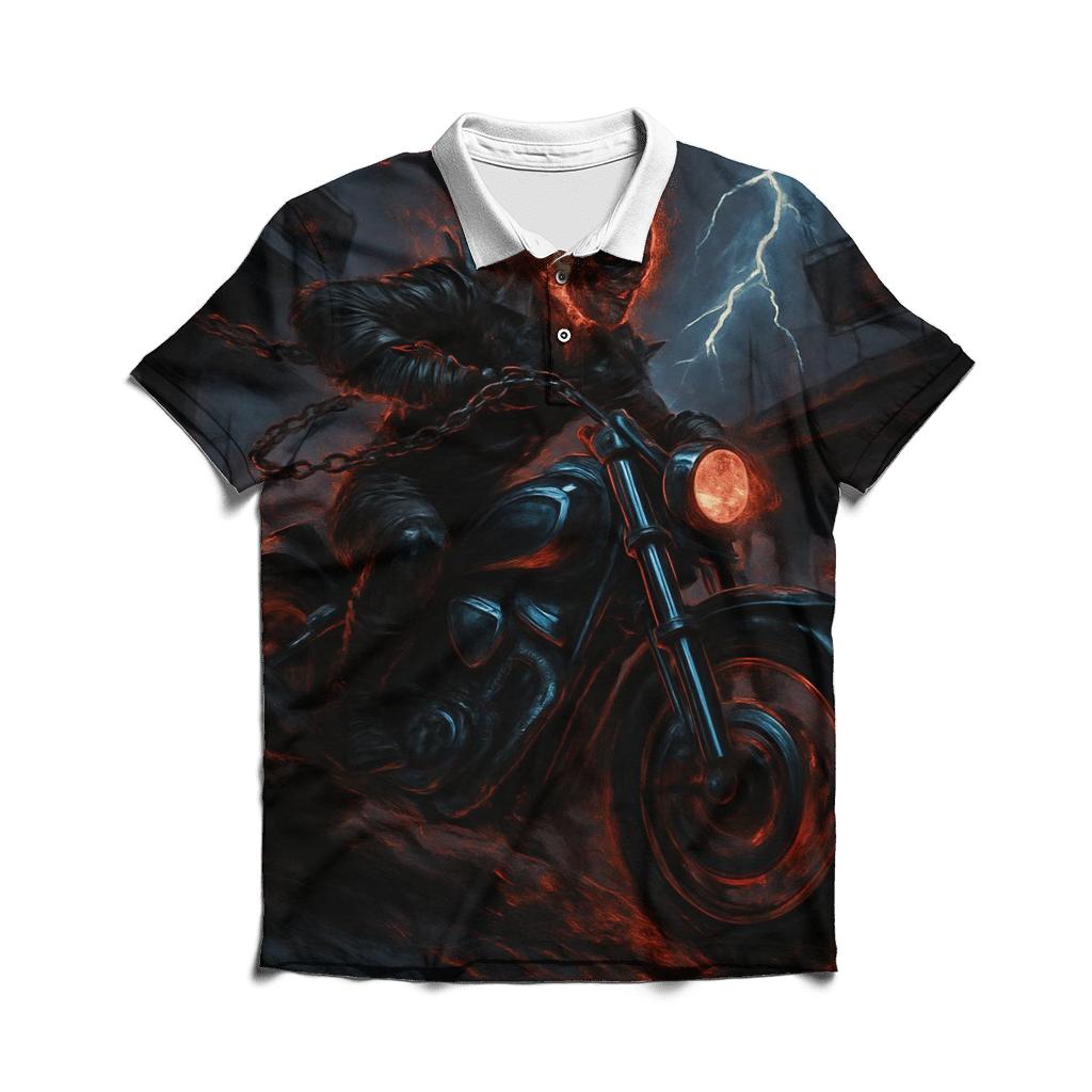 Chainbound Revenant Rider custom polo shirts