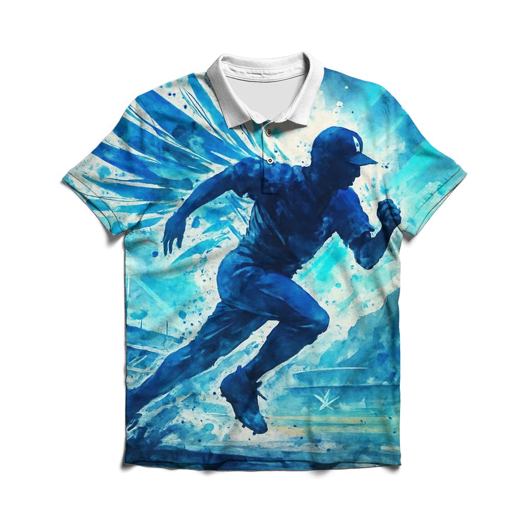 Winged Speed Silhouette premium cotton polo shirts