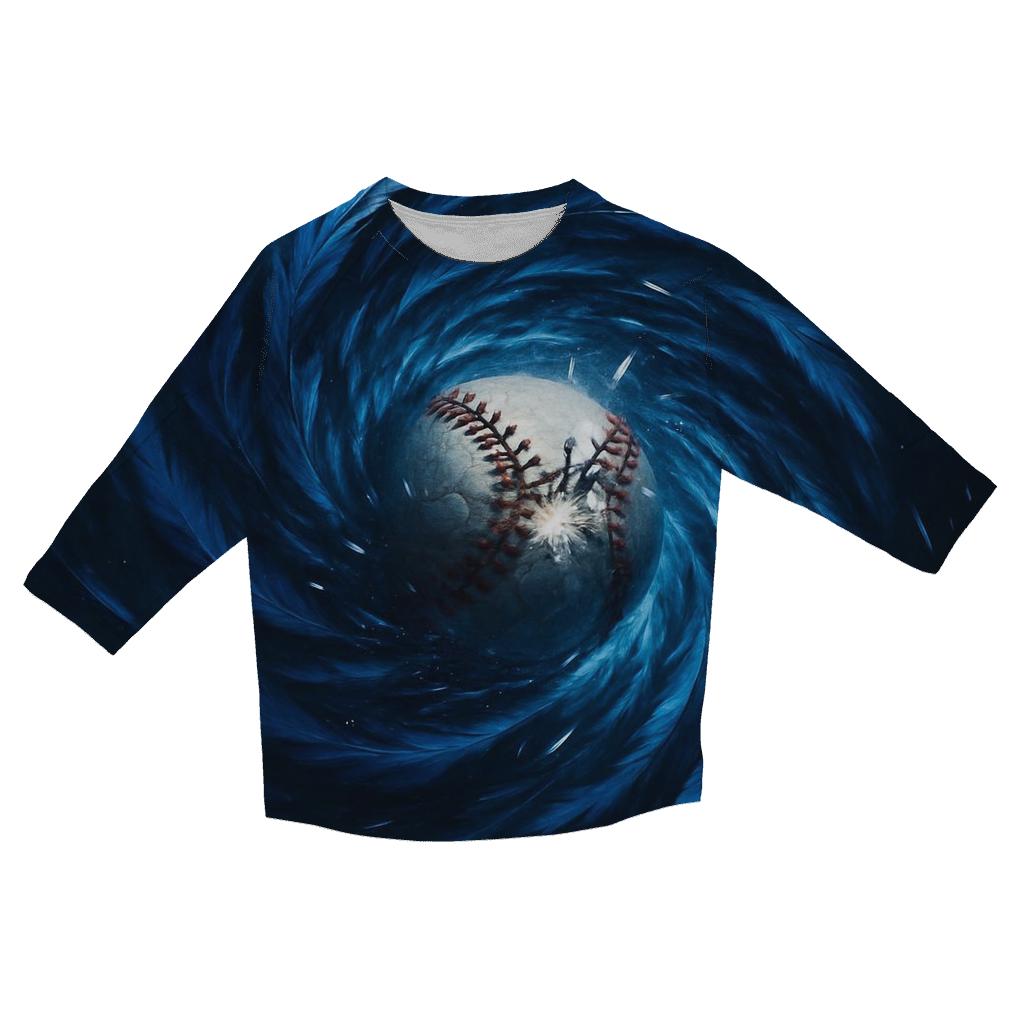 Blue Jays Feather Storm custom 3/4 sleeve shirts