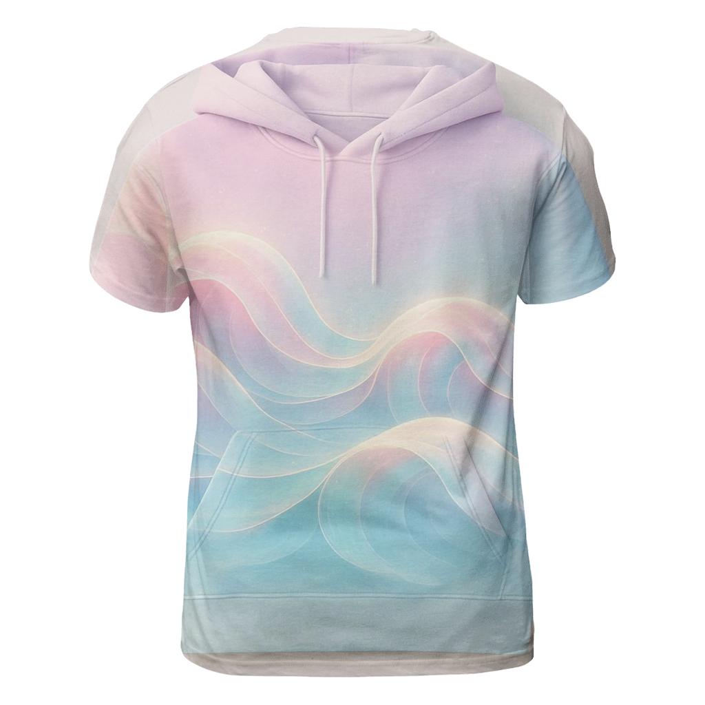 Aurora Wave Gradient unique graphic print tees