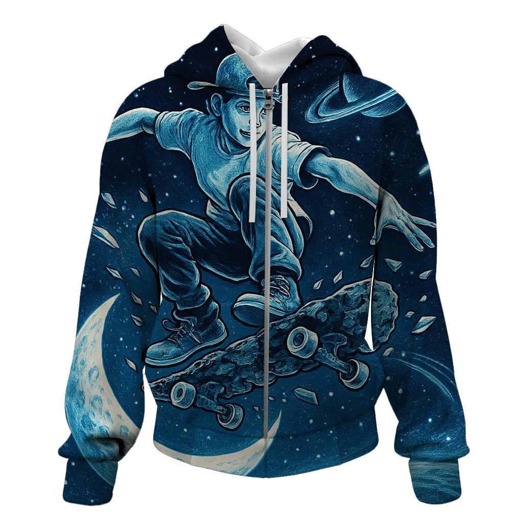 Celestial Skateboarder hoodie designs