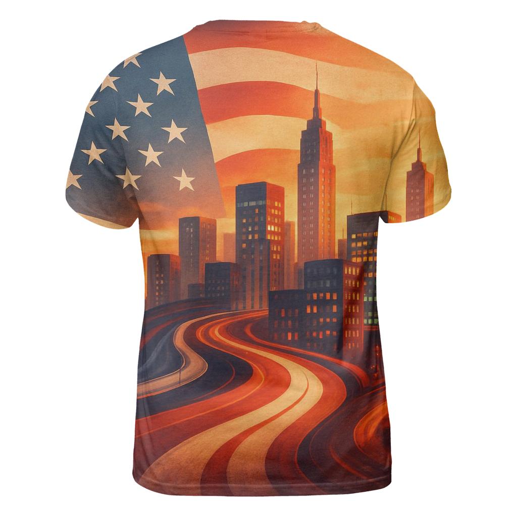 Skylines And Stripes designer pattern shirts