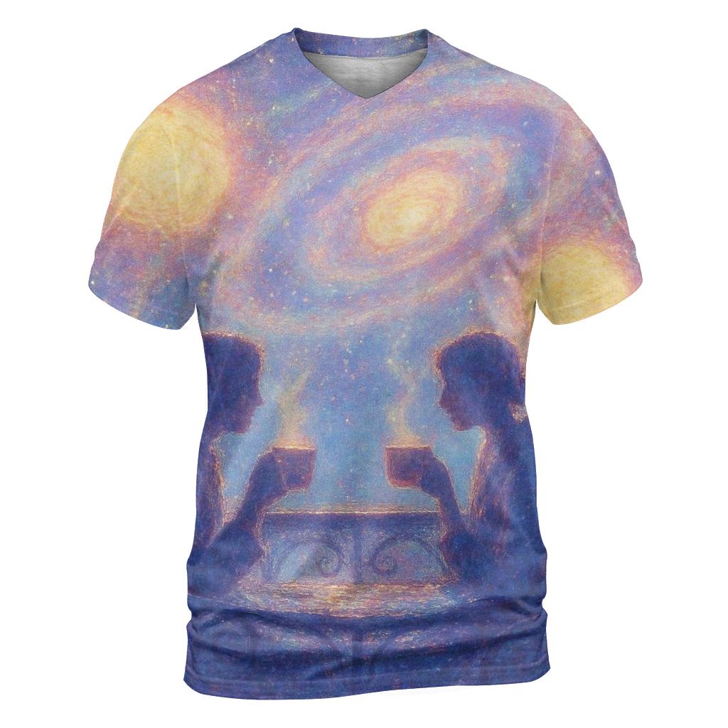 Tea With The Binary Suns trendy printed shirt styles