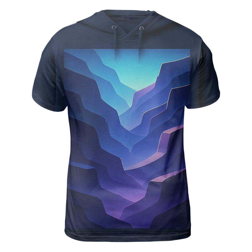 Chromatic Canyon Fade creative print fashion shirts