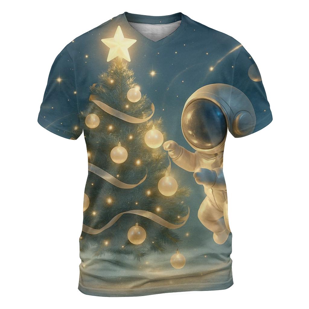 Ornament Astronaut Tree Tinkering designer pattern shirts