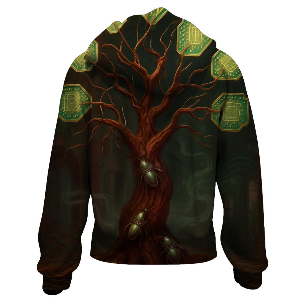 Circuit Tree Mechanica embroidered hoodies