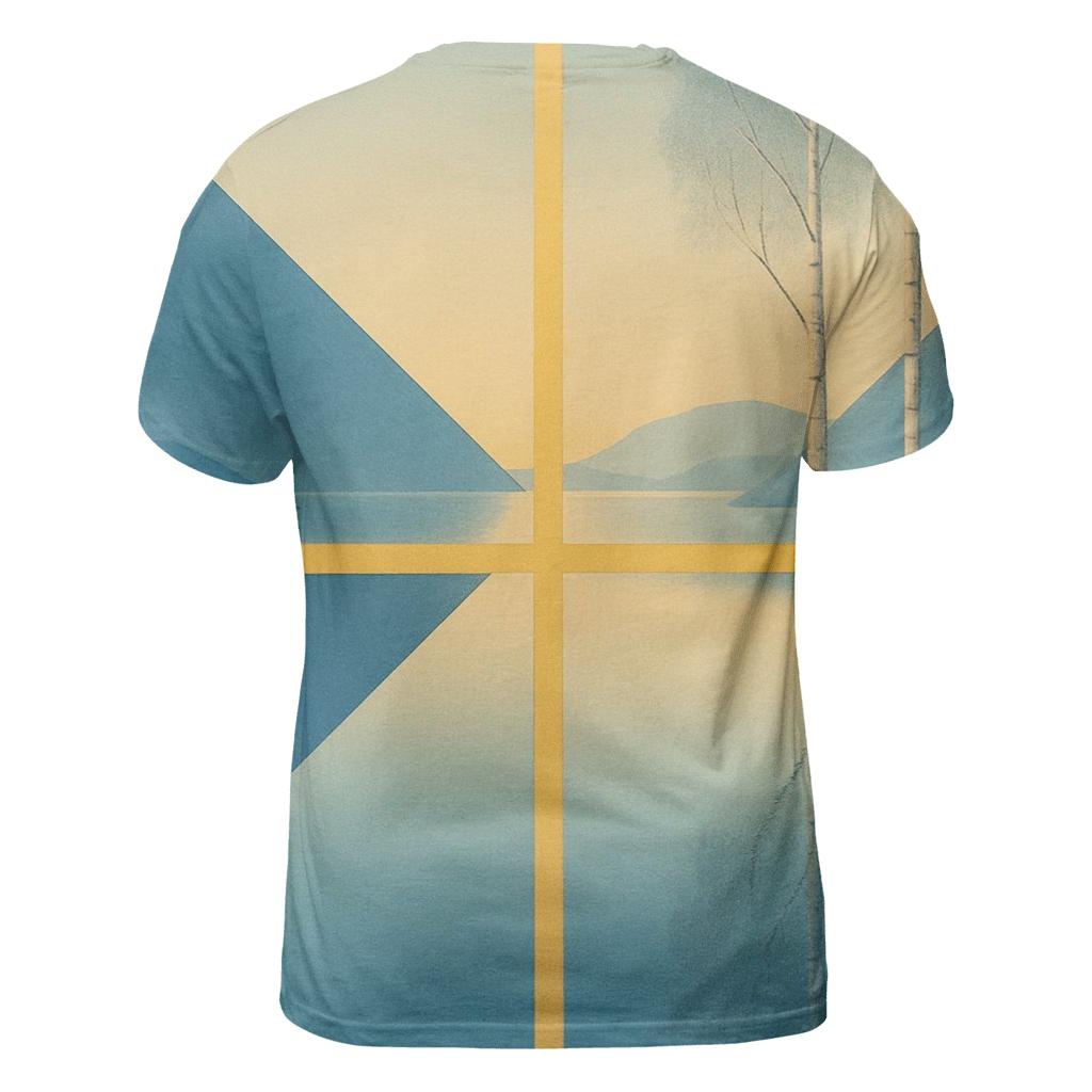 Nordic Lake Sweden unique graphic print tees