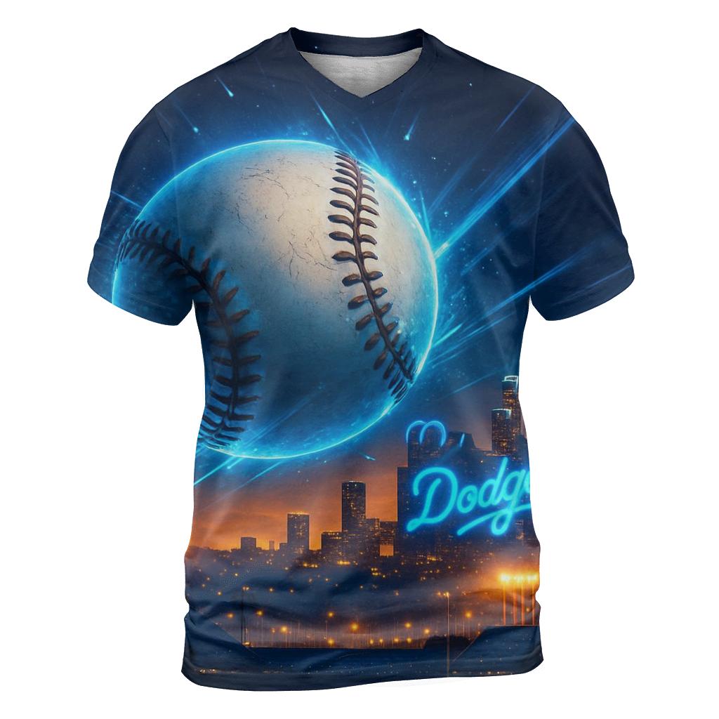 Skyline Fastball creative print fashion shirts