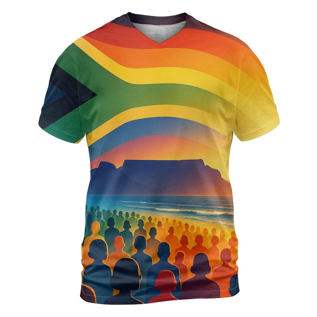 Rainbow Unity South Africa custom all-over print shirts