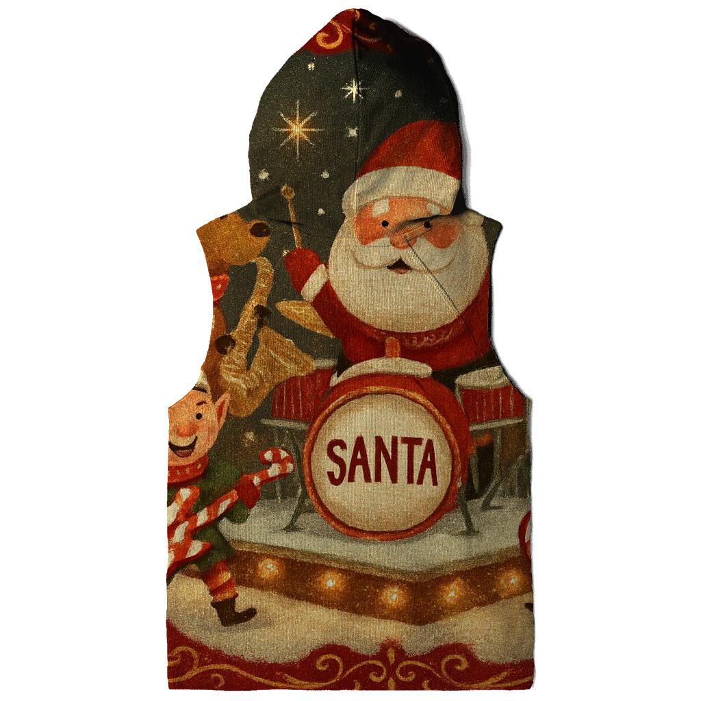 Santa Sleigh Garage Band hoodies fashion