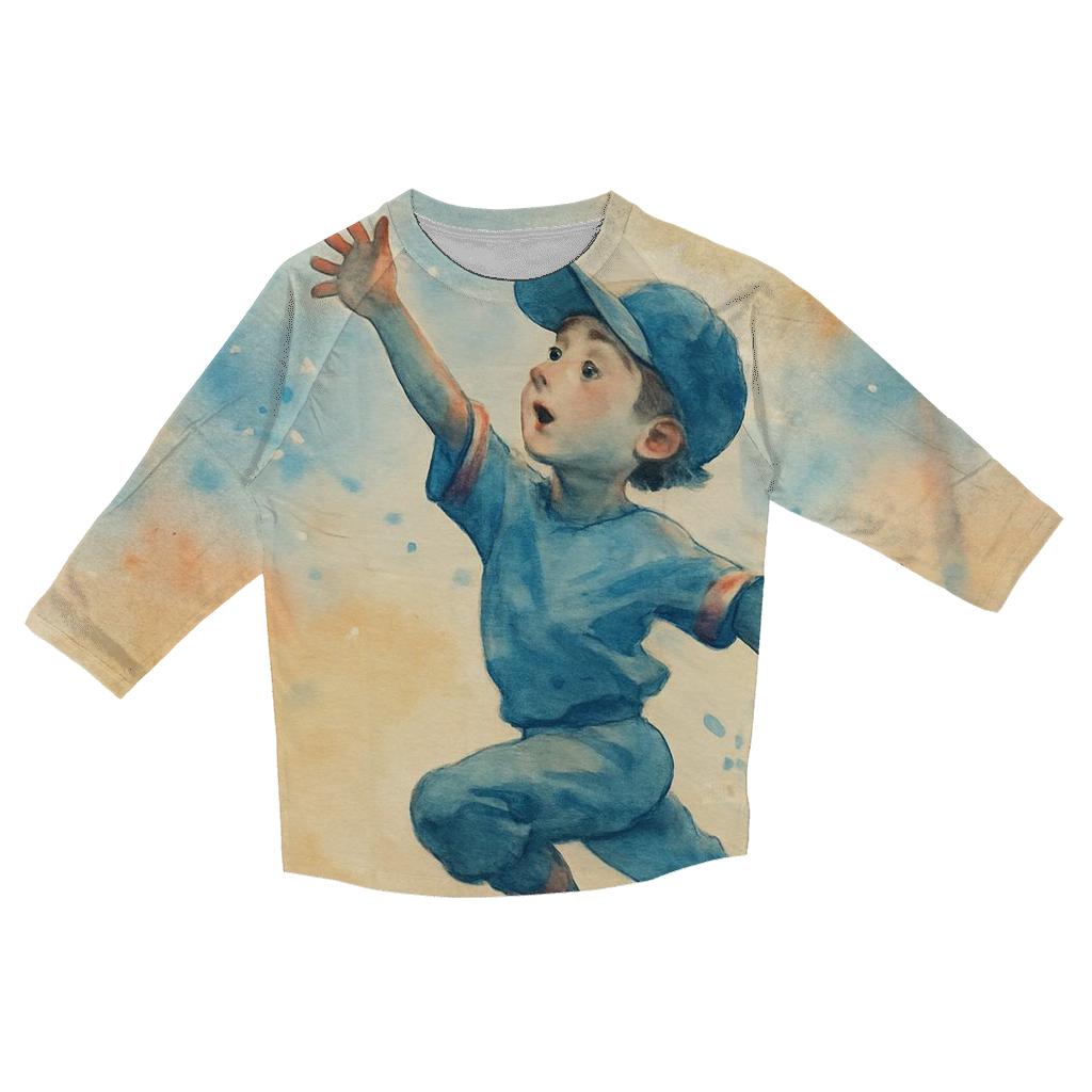 Blue Jays Youth Spark casual three quarter sleeve shirts