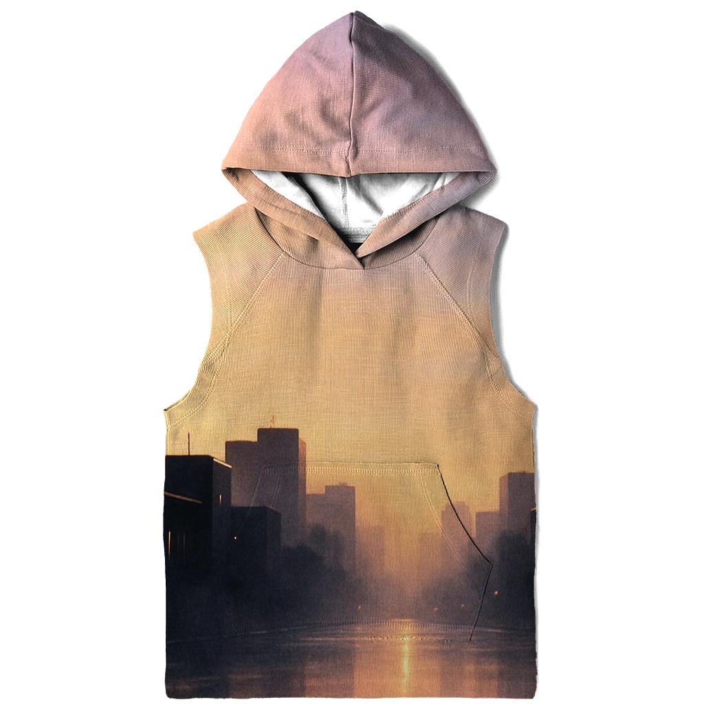 Lavender City Fade graphic hoodies