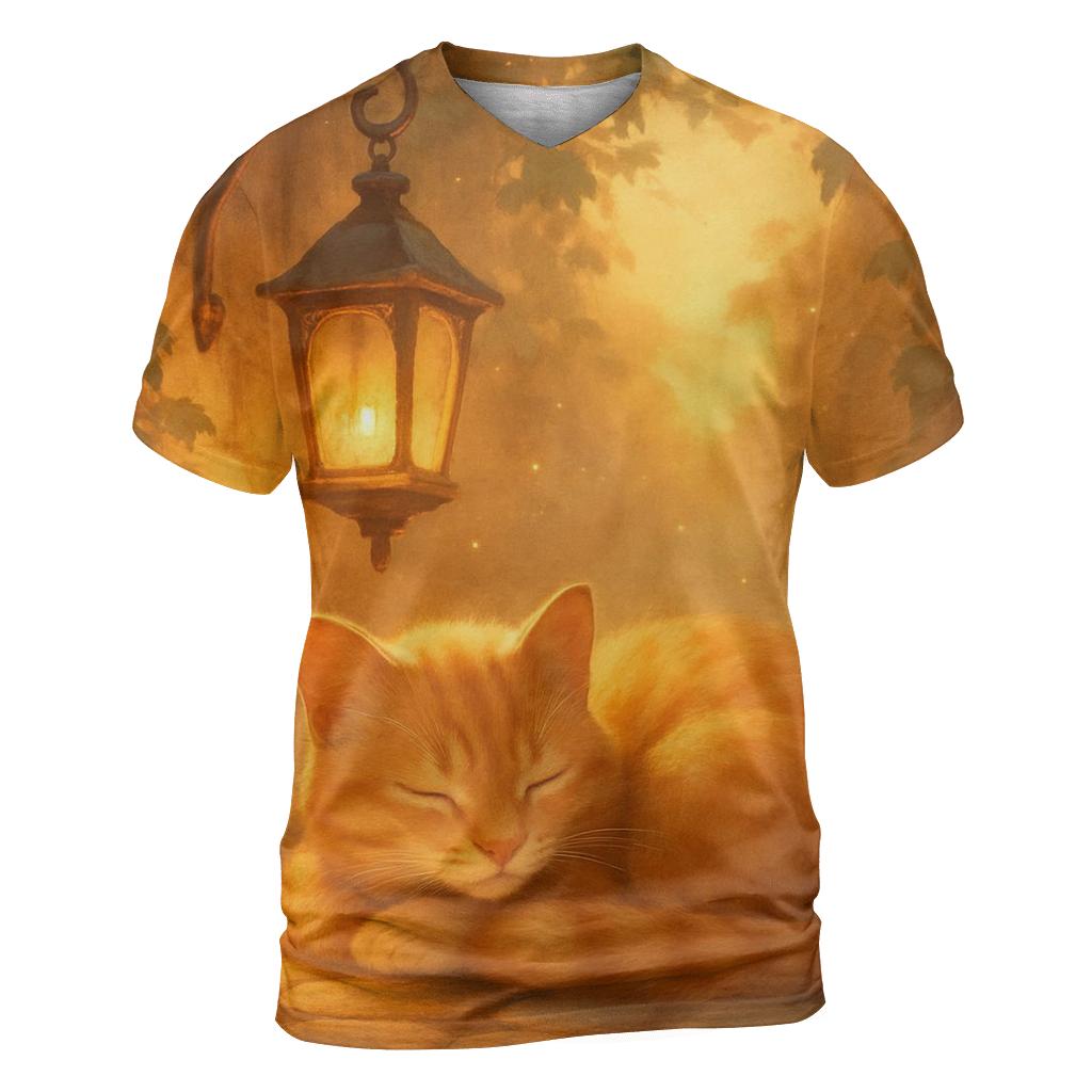 Cozy Lantern Alley Cat unique graphic print tees