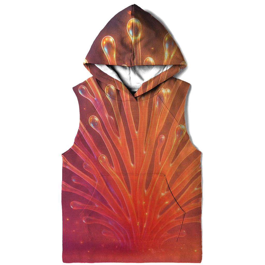 Cosmic Coral Bloom lightweight hoodies