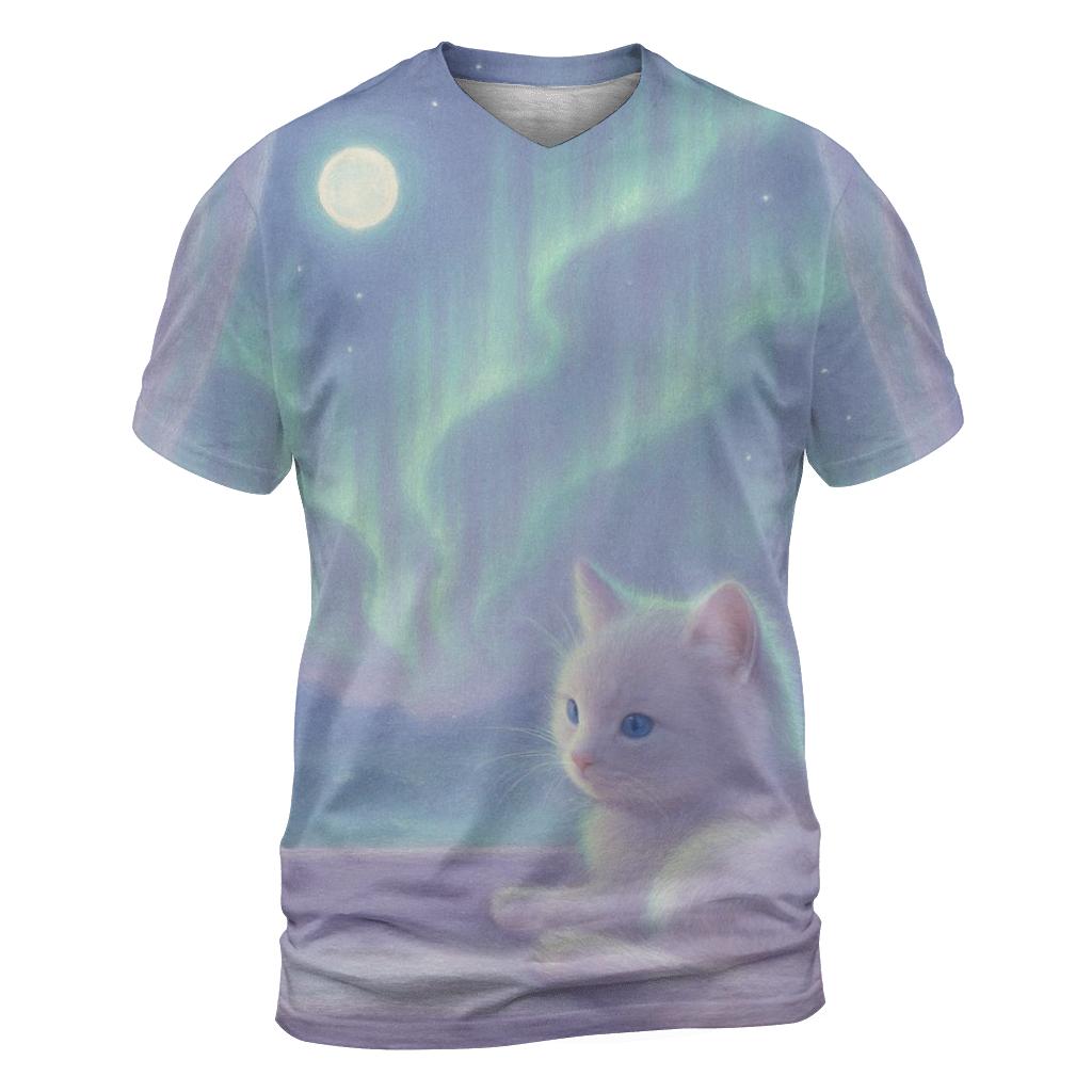 Aurora Window Nap creative print fashion shirts