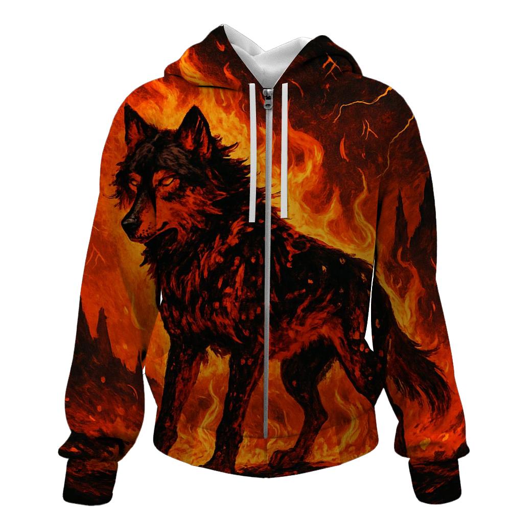 Flameguard Lone Wolf custom hoodies