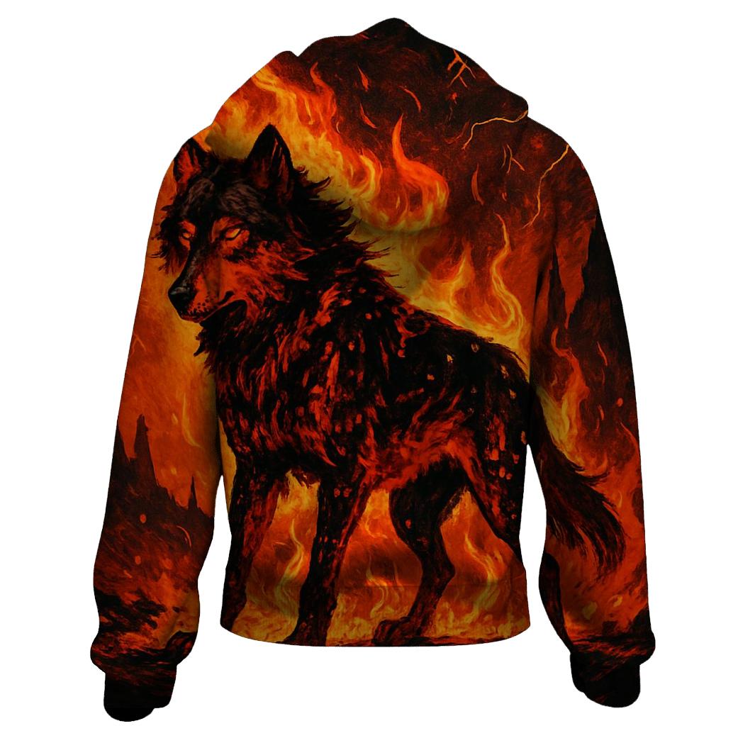 Flameguard Lone Wolf custom hoodies