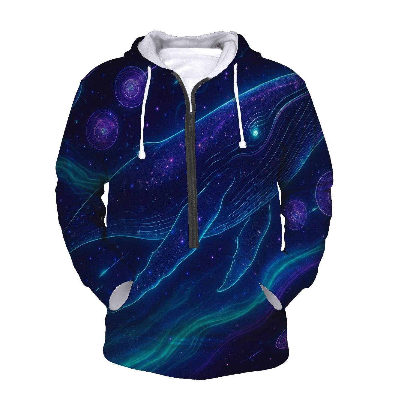Neon Aurora Whale hoodie trends