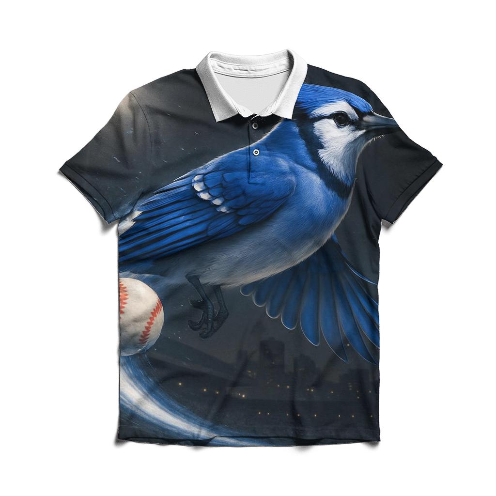 Blue Jays Flight Emblem embroidered polo tops