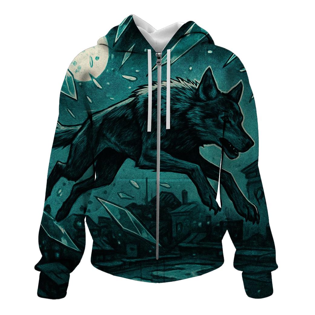 Glassfracture Night Stalker graphic hoodies