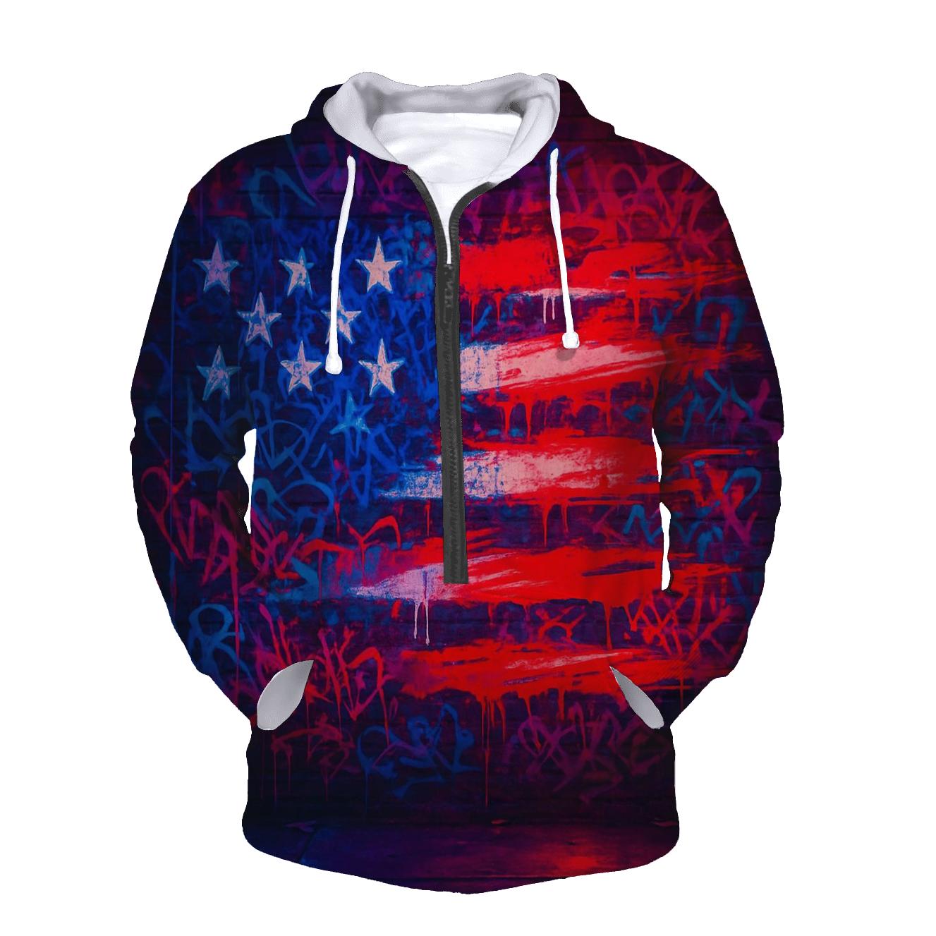 Graffiti Old Glory hoodie designs