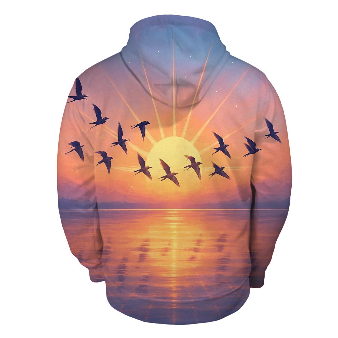 Peach Winged Passage heavyweight hoodies