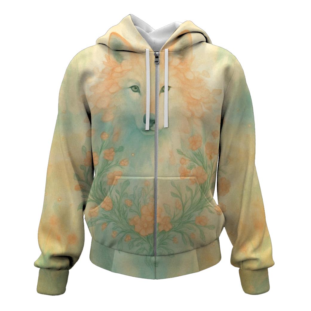 Blooming Spiritwolf designer hoodies