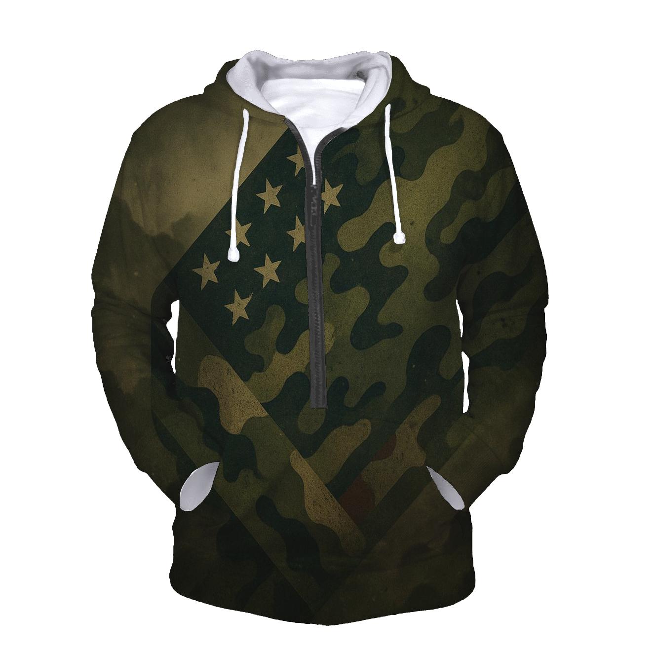 Camouflage Stars designer hoodies