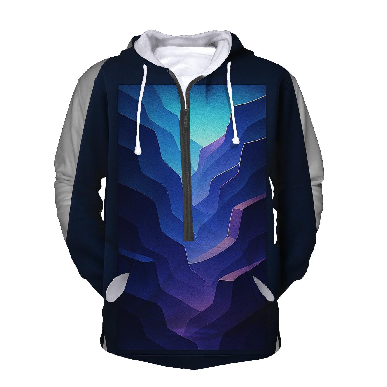 Chromatic Canyon Fade lightweight hoodies