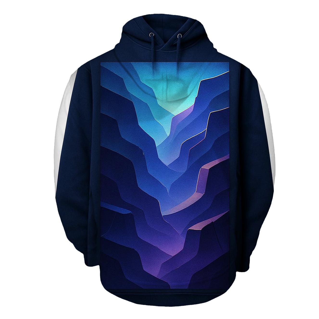 Chromatic Canyon Fade lightweight hoodies