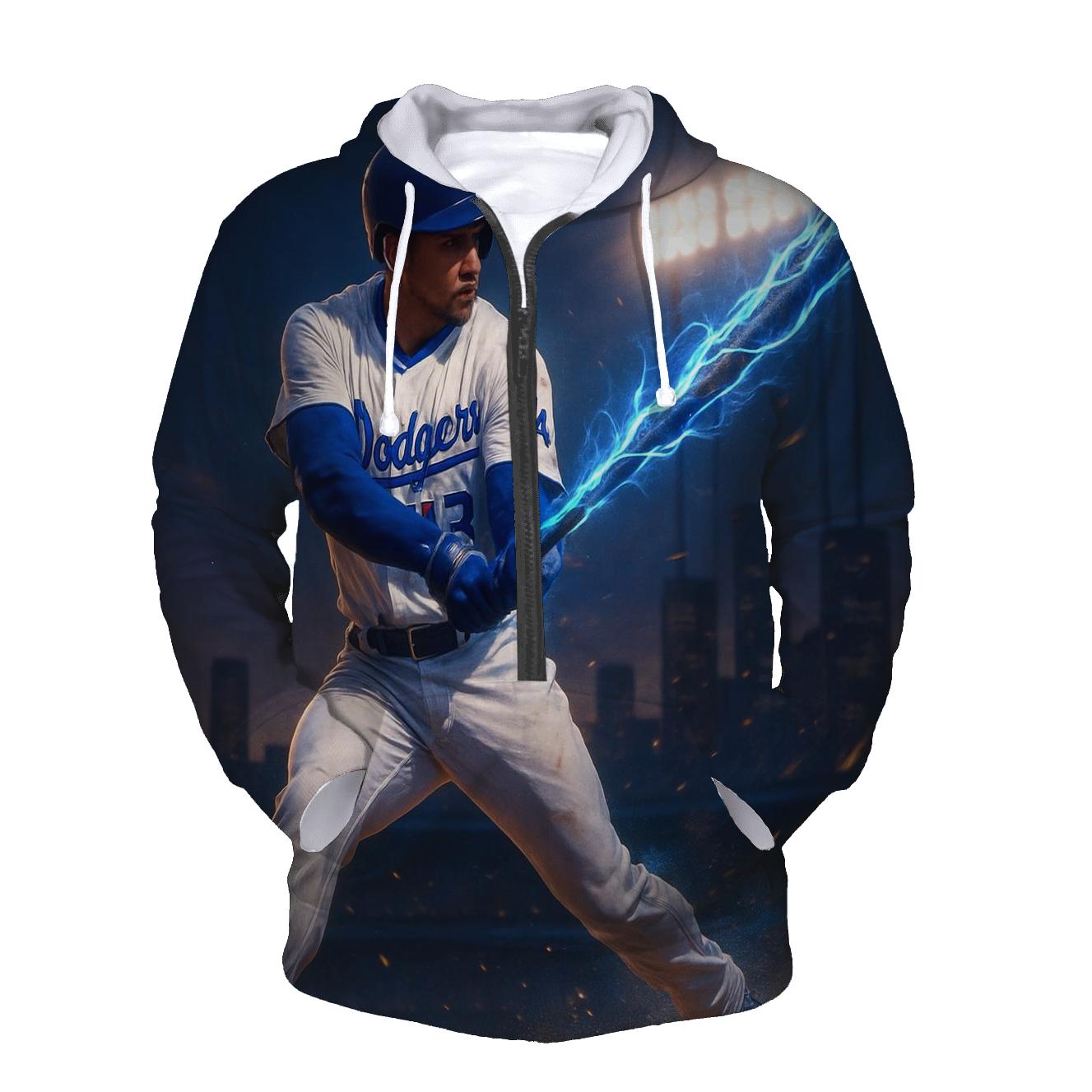 Blue Flash Swing pullover hoodies