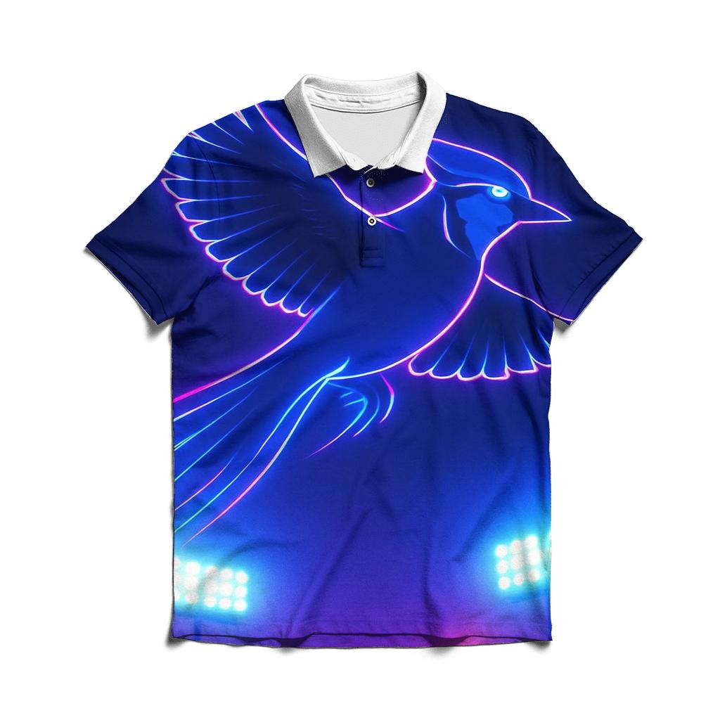 Night Flight Over Stadium Blue Jays stylish collar polo tees