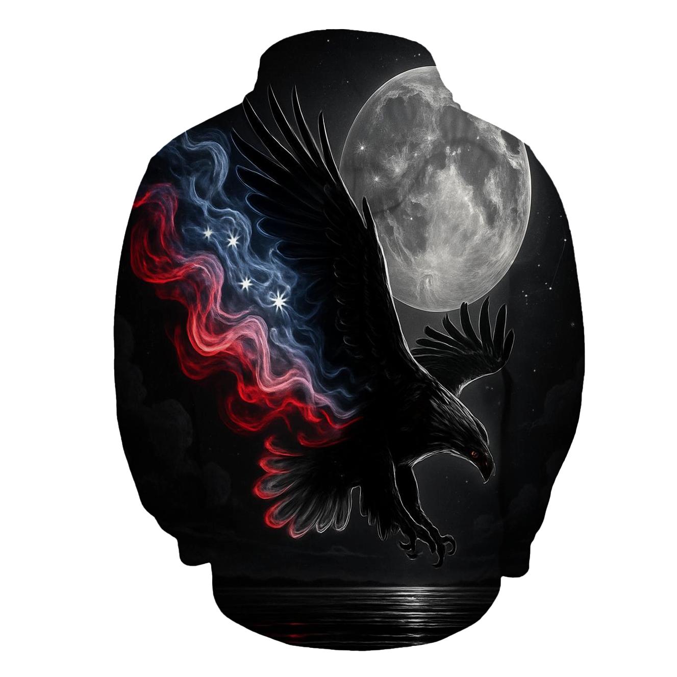 Nocturne Eagle graphic hoodies