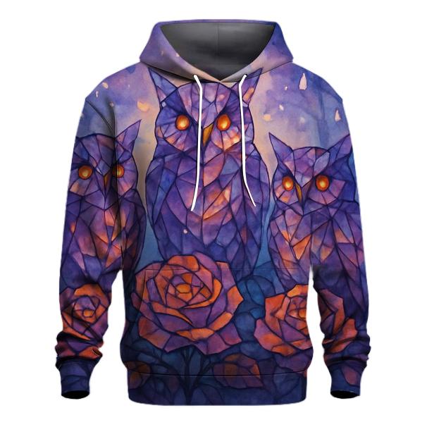 Garden Of Glass Owls premium hoodies