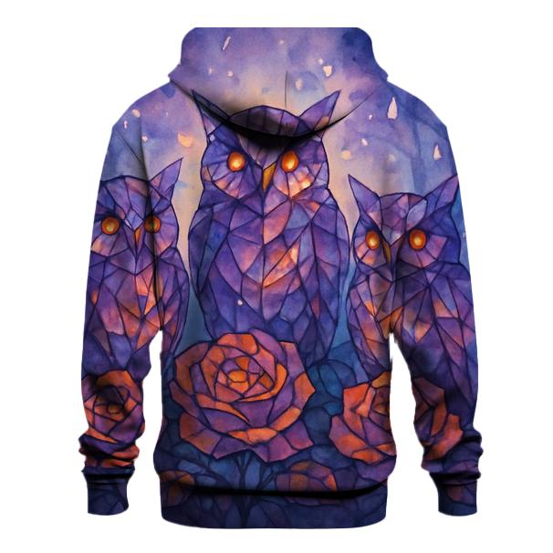 Garden Of Glass Owls premium hoodies