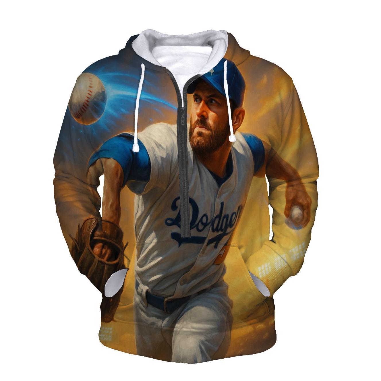 Dodger Dawn Pitch embroidered hoodies