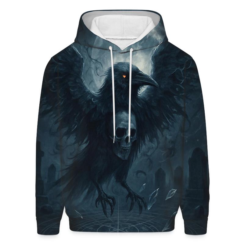Raven Sigil Nocturne printed hoodies