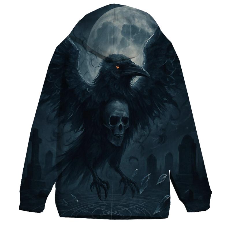 Raven Sigil Nocturne printed hoodies