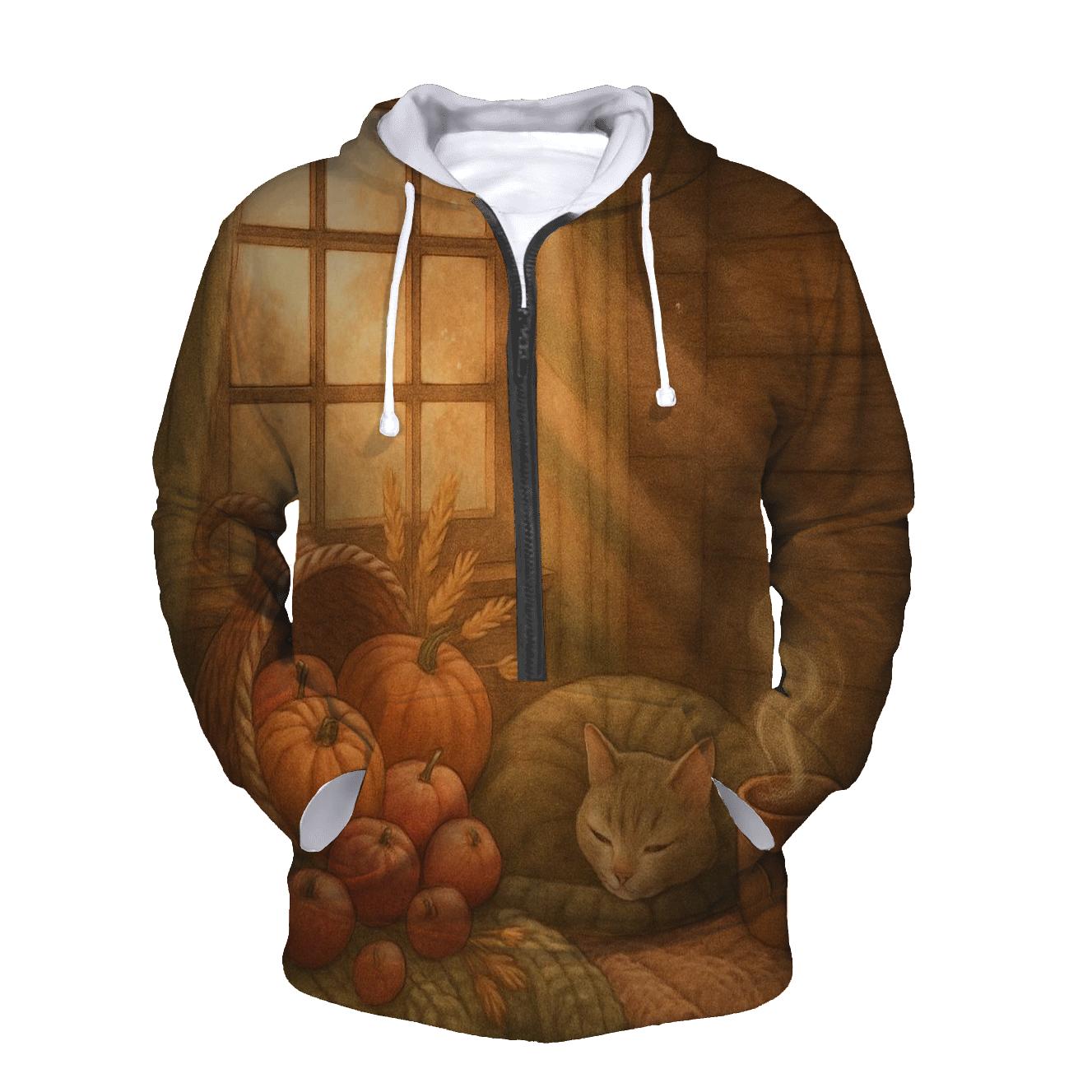 Cozy Cabin Cornucopia Nook zip-up hoodies