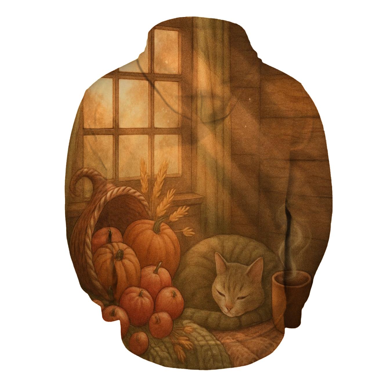 Cozy Cabin Cornucopia Nook zip-up hoodies