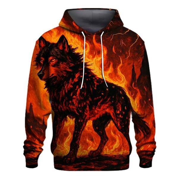 Flameguard Lone Wolf designer hoodies