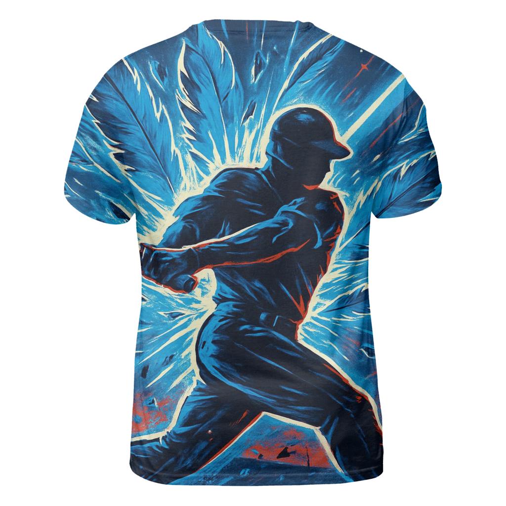Fierce Batter With Blue Jays Power trendy printed shirt styles